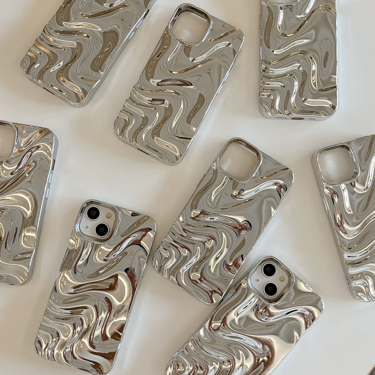 Luxury 3D Irregular Wave Grain Case