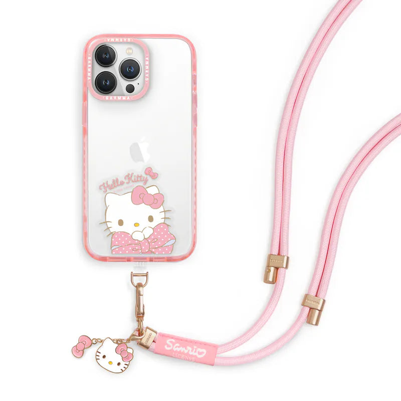 GARMMA Metal Charm Lanyard 160cm Hello Kitty Pink