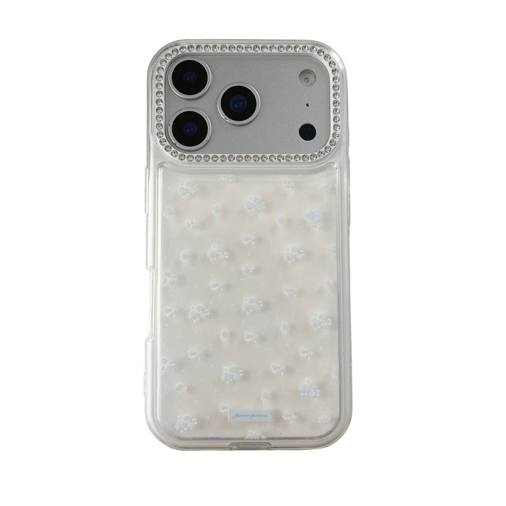 iPhone Floral Case with Sparkle Camera Frame