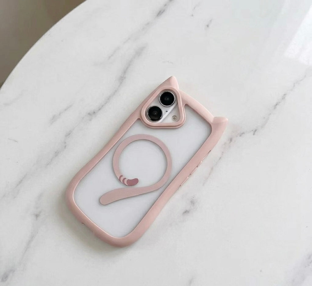 iPhone 3D Cat Ear Bumper Case with Magsafe