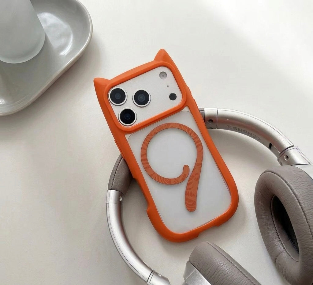iPhone 3D Cat Ear Bumper Case with Magsafe