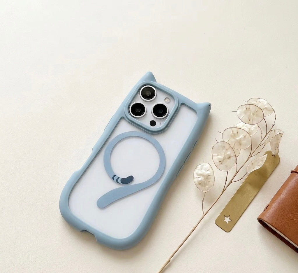iPhone 3D Cat Ear Bumper Case with Magsafe