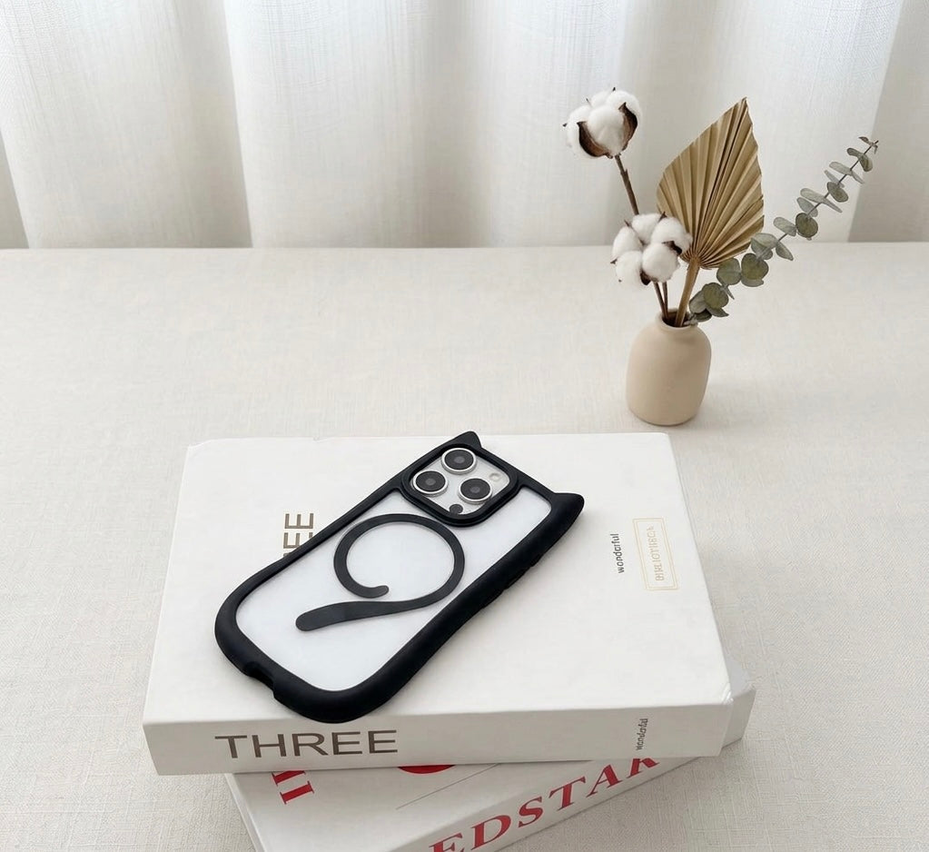 iPhone 3D Cat Ear Bumper Case with Magsafe
