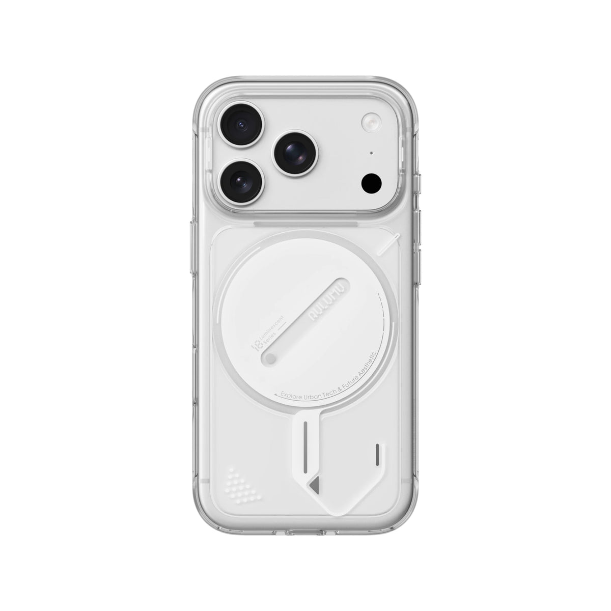 AULUMU iPhone 18 Pro/17 Pro Ghost Lumen Transparent Case