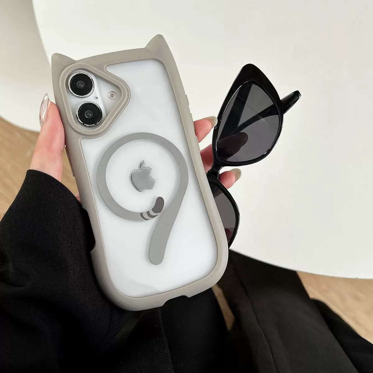 iPhone 3D Cat Ear Bumper Case with Magsafe