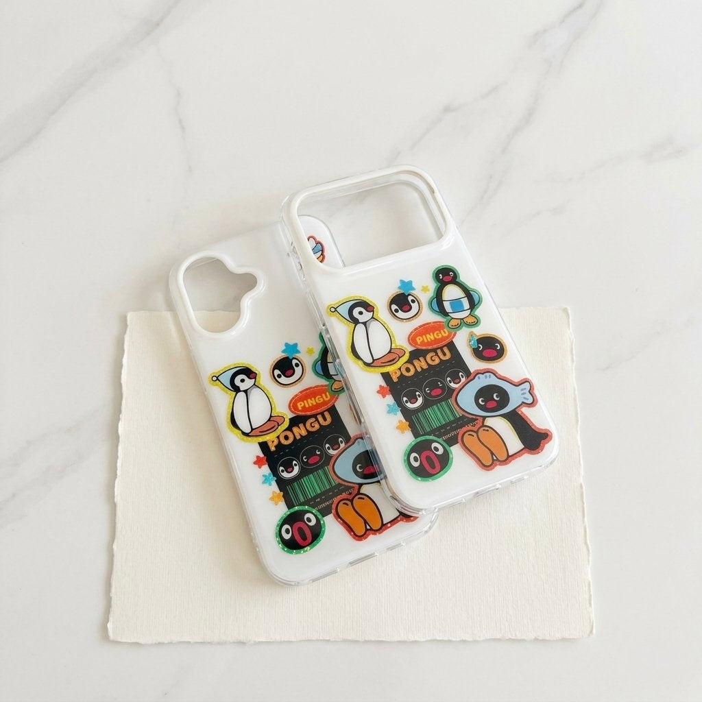 iPhone Pingu Sticker Style Case