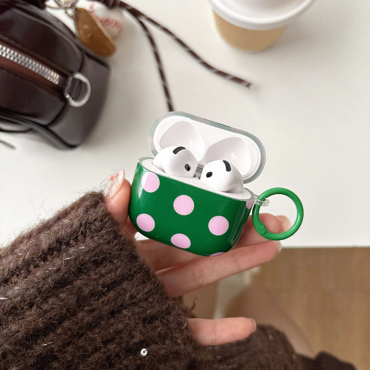 AirPods Colorful Polka Dot Case
