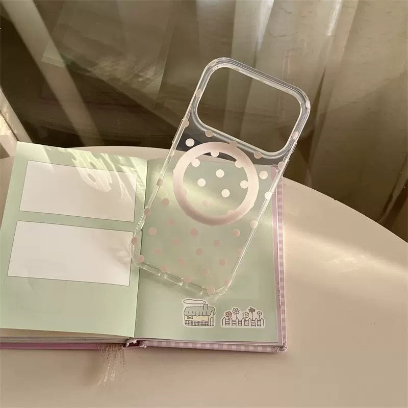 iPhone Transparent Dot Magsafe Case