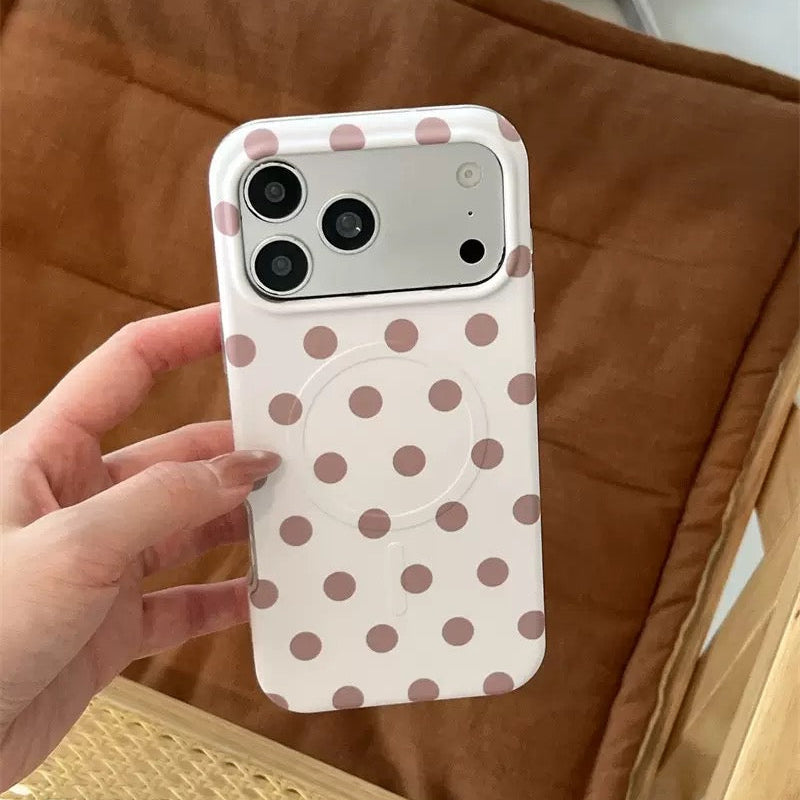 iPhone Simple Polka Dot MagSafe Case
