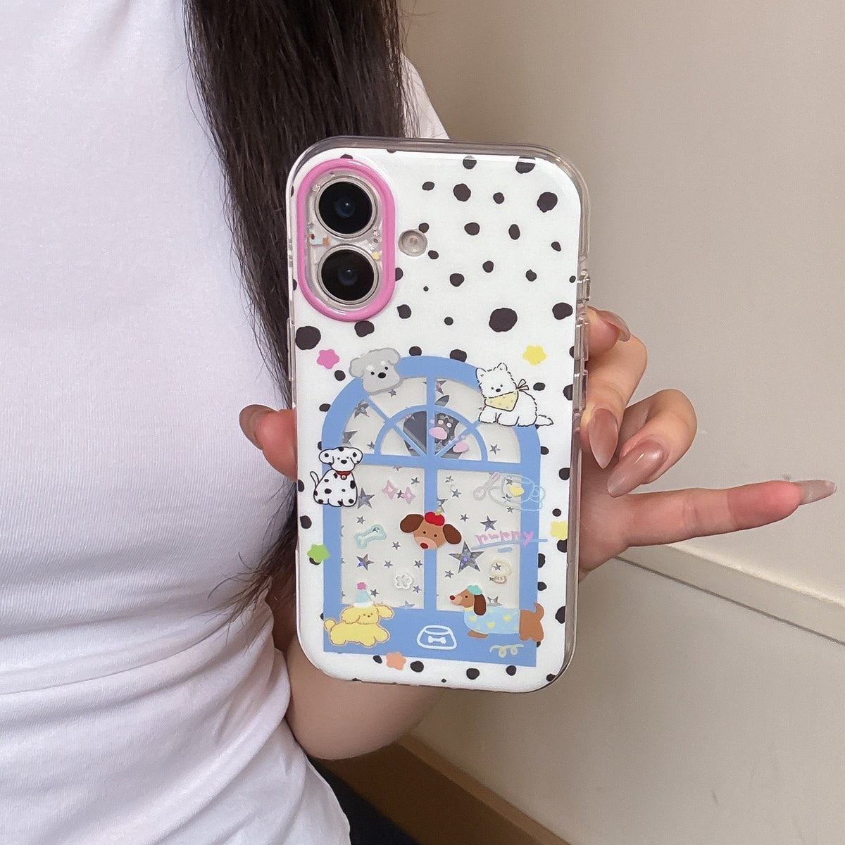 iPhone Puppies Window Case