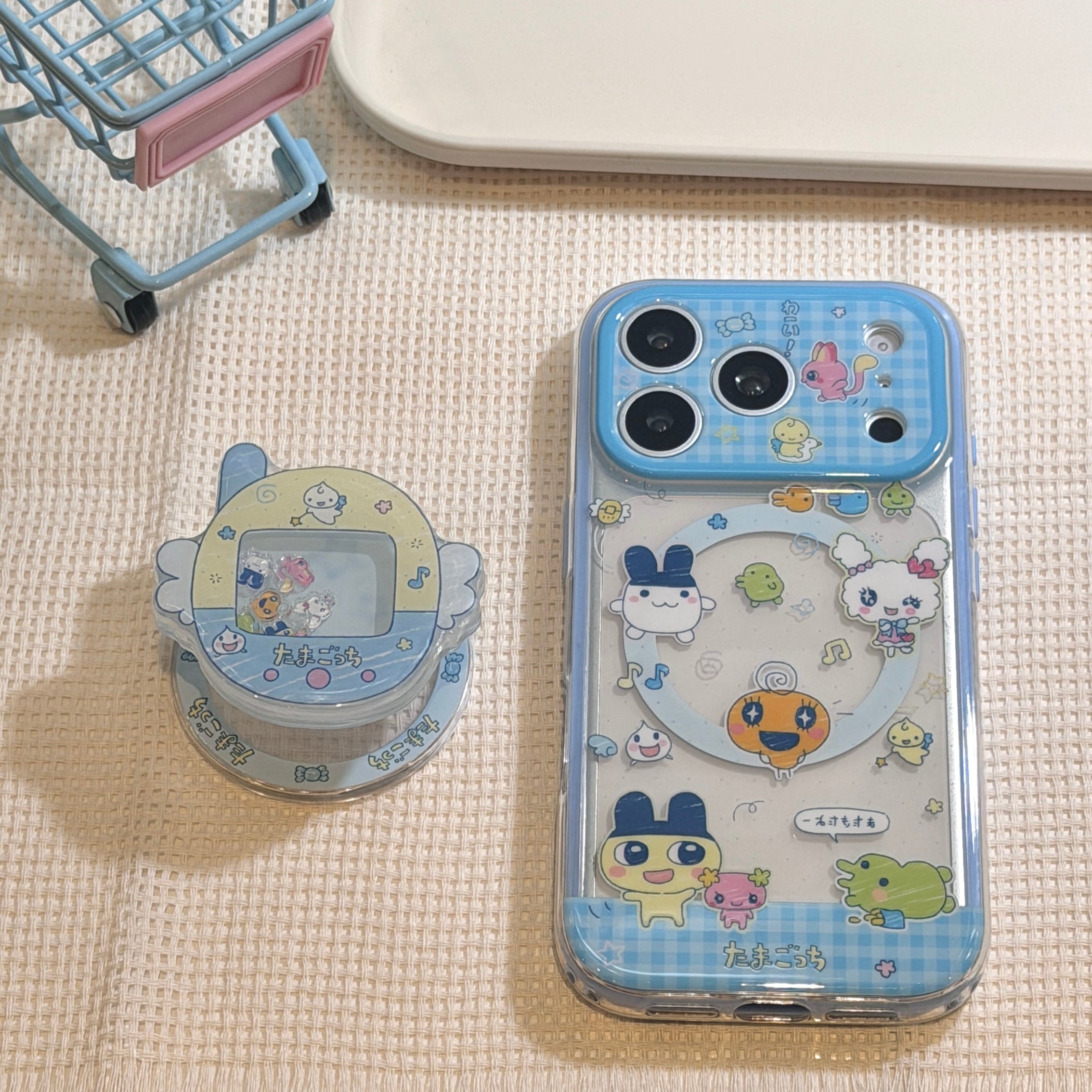 iPhone Tamagotchi Magsafe Case with Popgrip