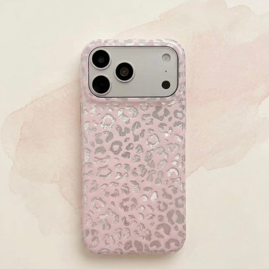 iPhone Y2K Metallic Fashion Leopard Case