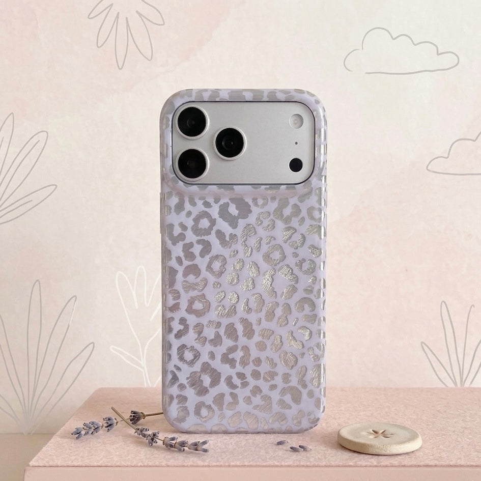 iPhone Y2K Metallic Fashion Leopard Case