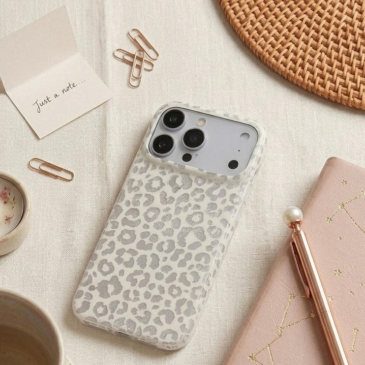 iPhone Y2K Metallic Fashion Leopard Case