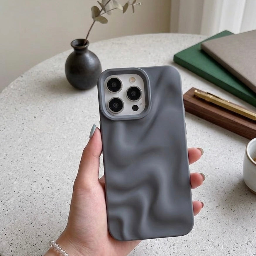 Luxury 3D Irregular Wave Grain Case