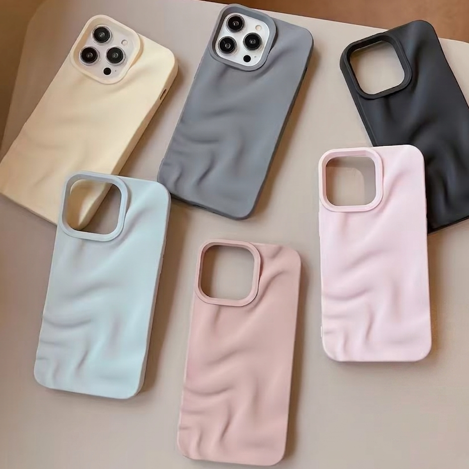 Luxury 3D Irregular Wave Grain Case