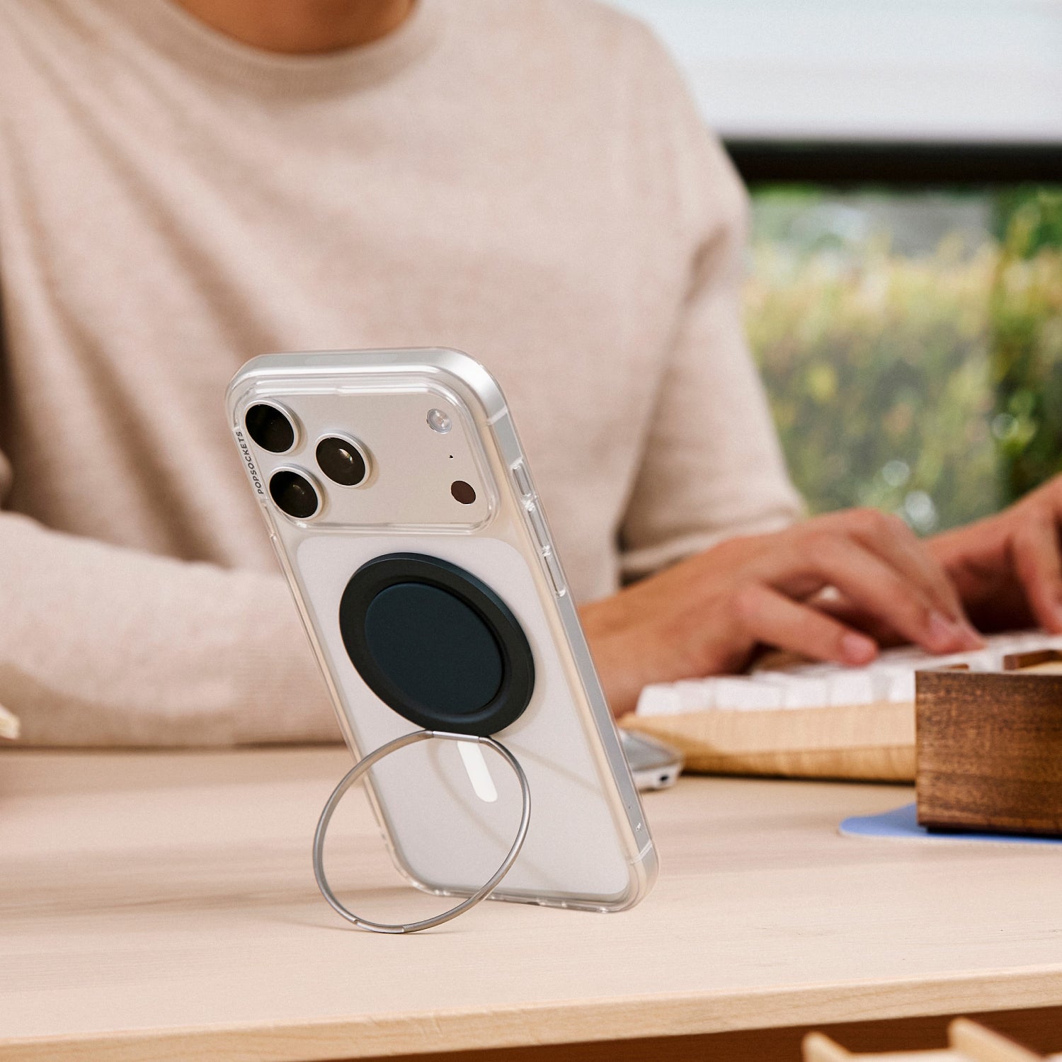 PopSockets MagSafe Low-Pro Grip & Stand - Navy