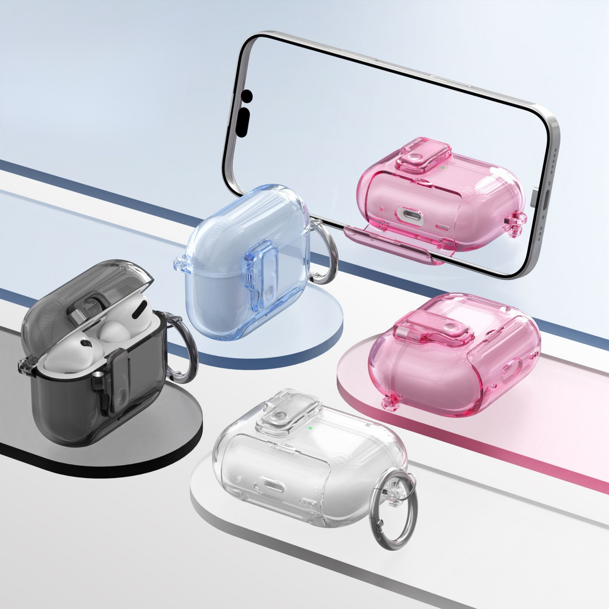 AirPods Transparent Stand Design Case