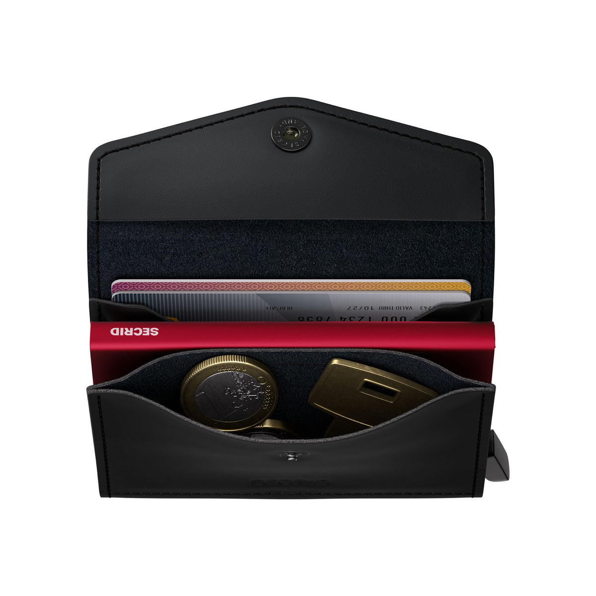 Secrid Envelope Wallet Matte Black-Red