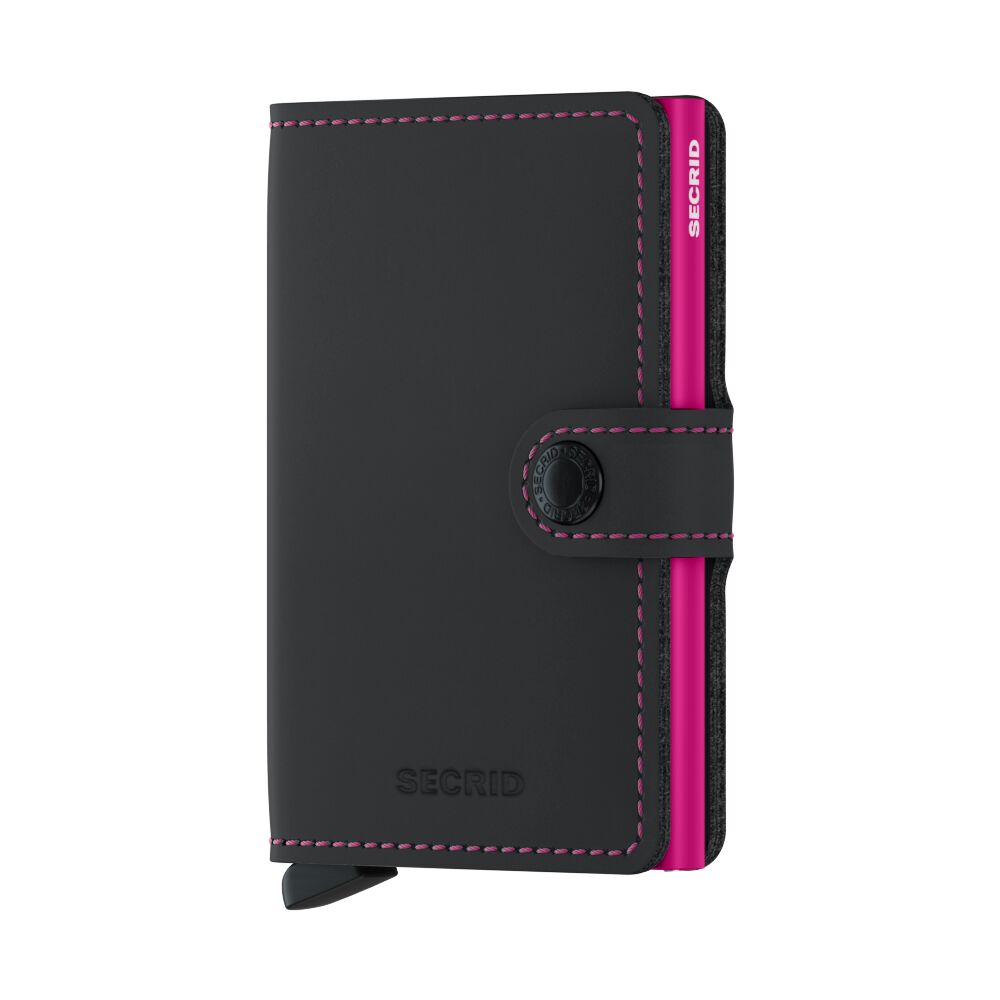 Secrid Miniwallet Matte Black&Fuchsia