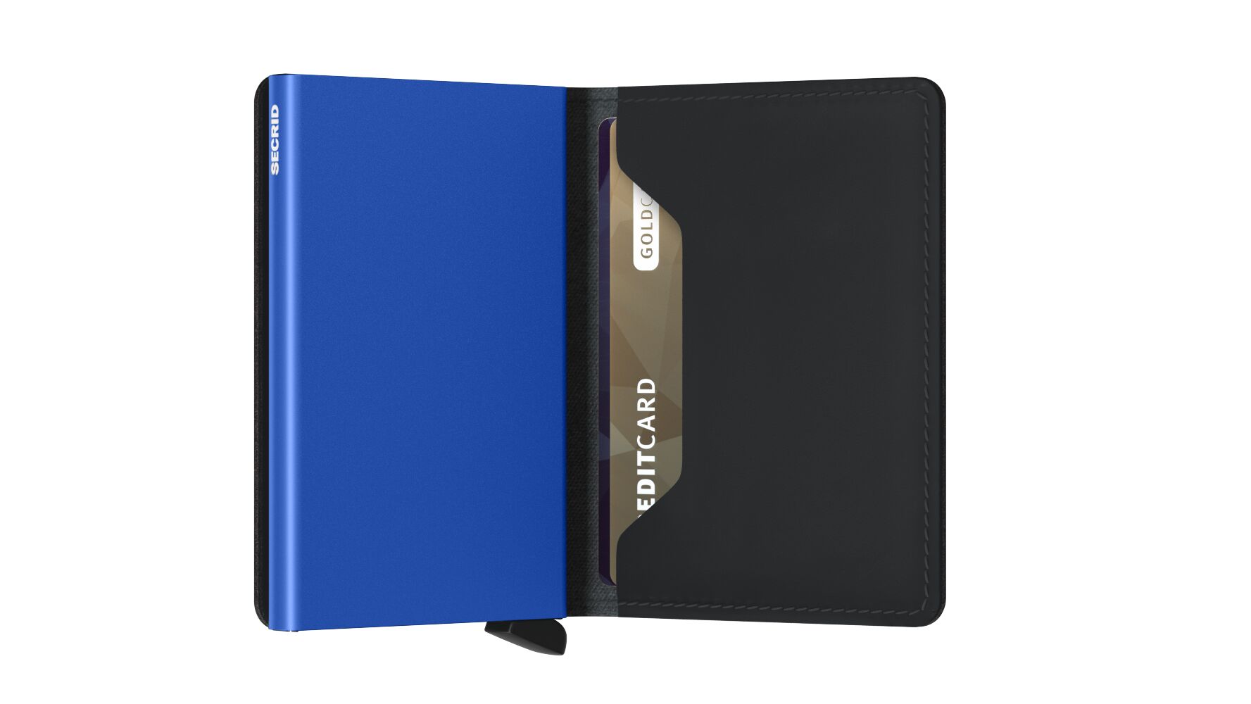 Secrid Slimwallet Matte Black & Blue