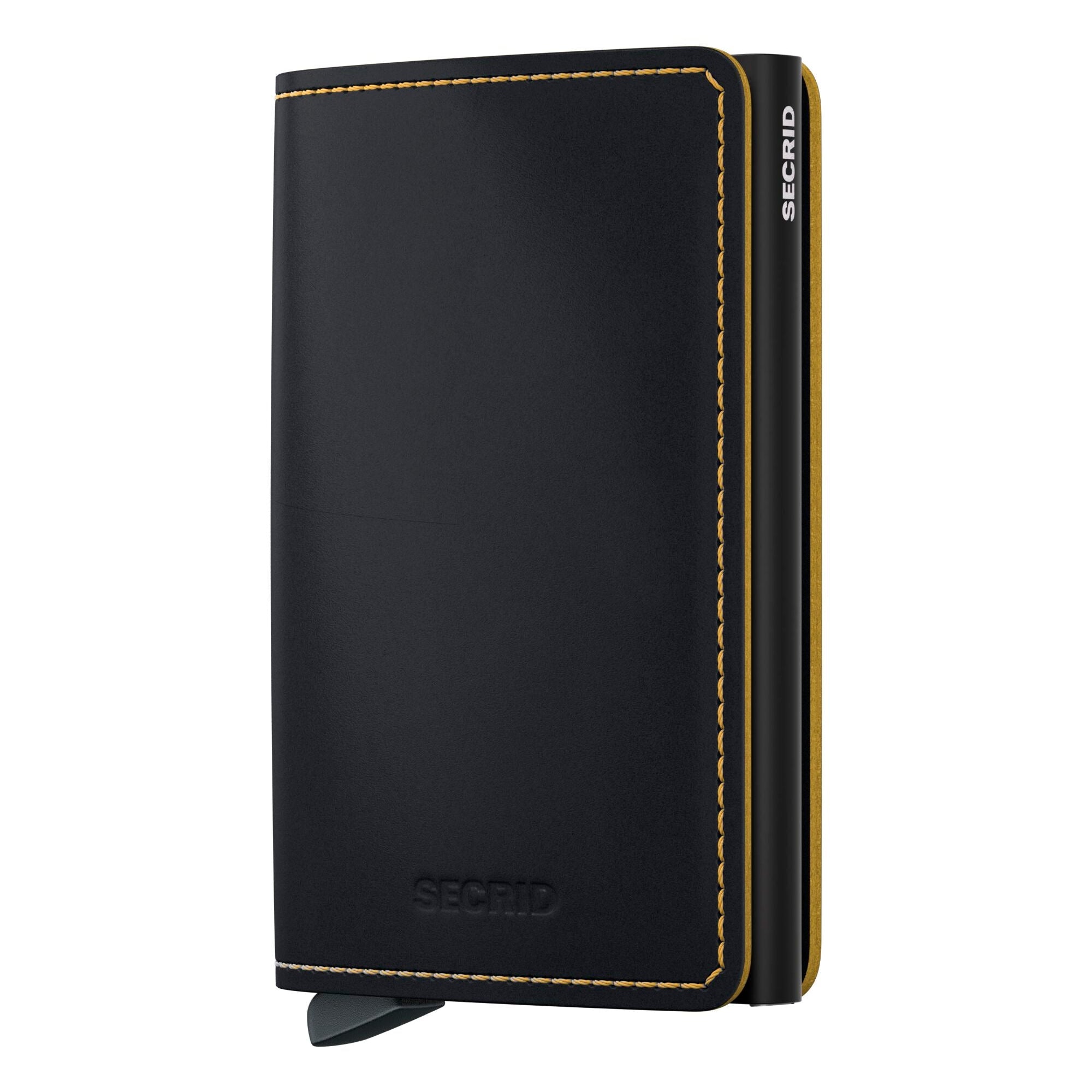 Secrid Slimwallet Matte Black & Ochre
