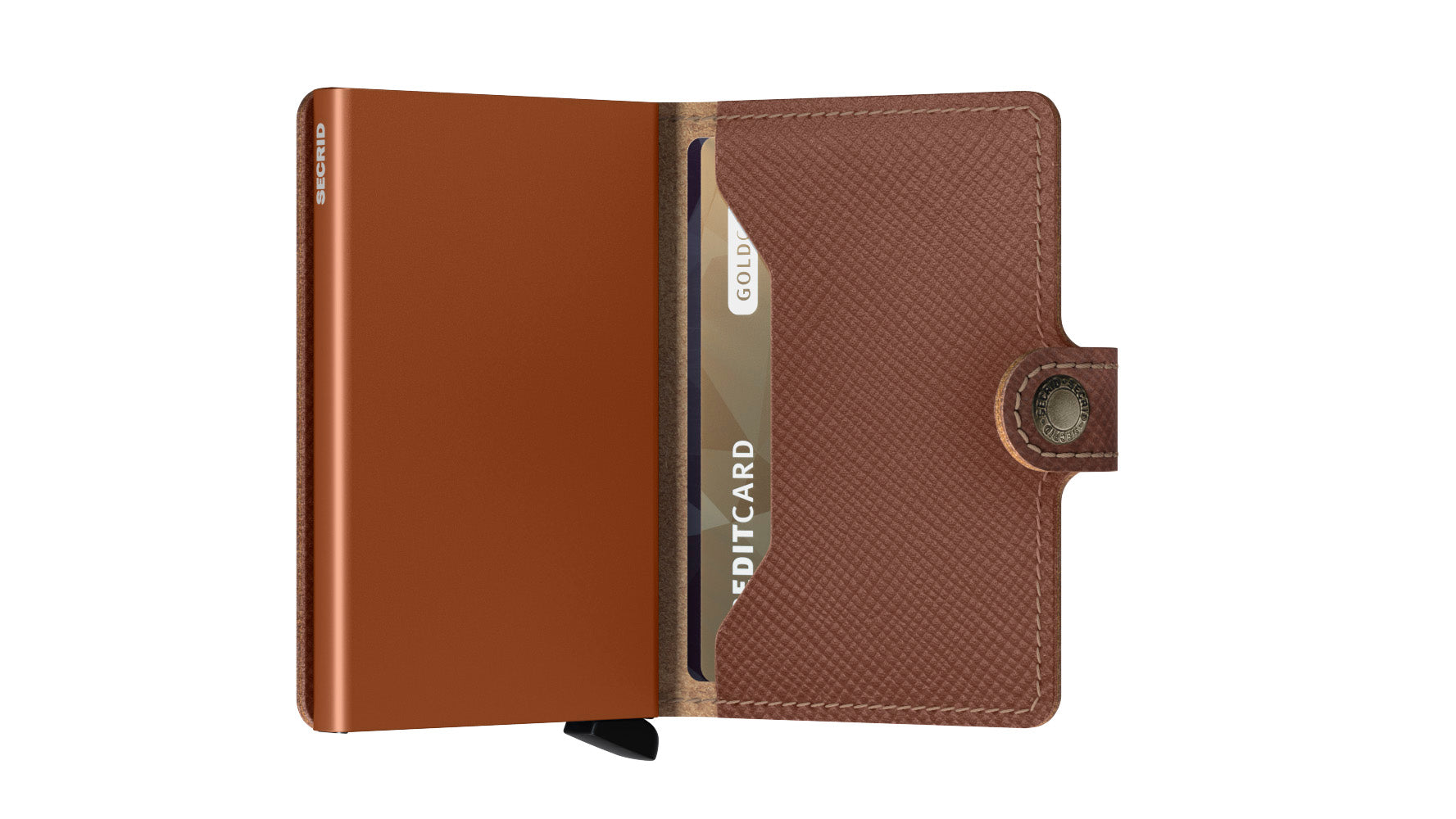 Secrid Miniwallet Saffiano Caramel