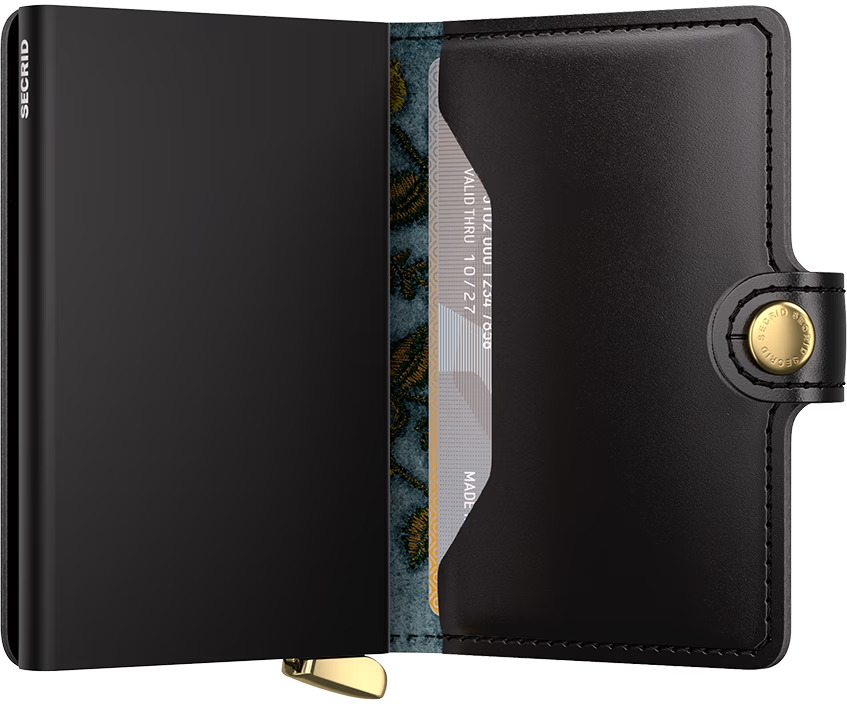 Secrid Premium Miniwallet Stitch Floral Black