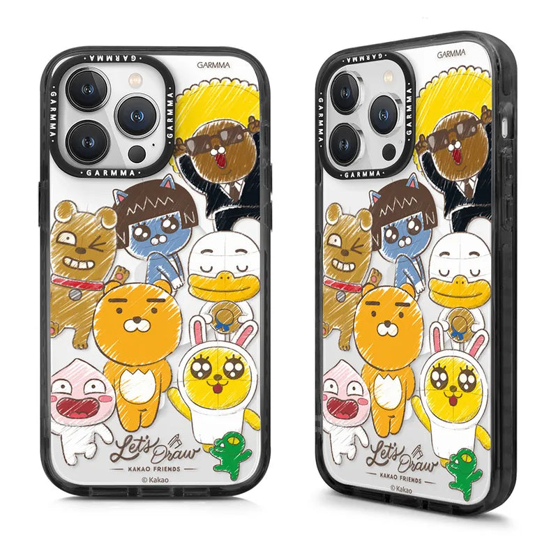 iPhone 15 Series GARMMA Kakao Friends Let's Draw Friends MagSafe Case