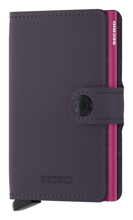 Secrid Miniwallet Matte Dark Purple-Fuchsia