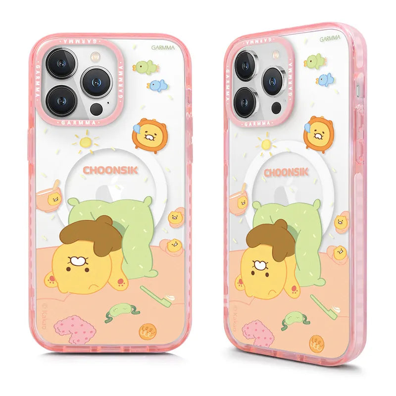 iPhone 15 Series GARMMA Kakao Friends Good Morning ChoonSik MagSafe Case