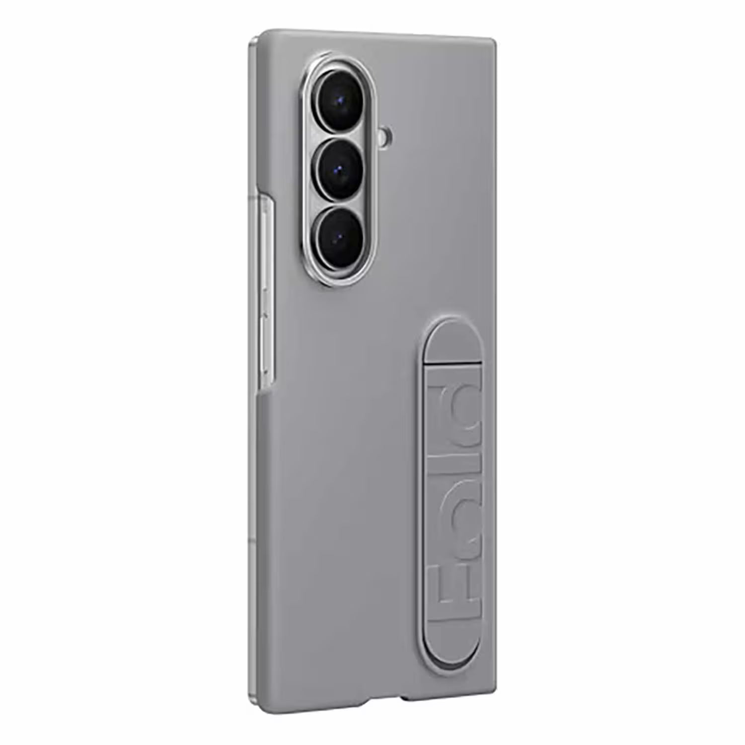 Silicone Standing Grip Case Gray for Samsung Galaxy Z Fold7 Gray