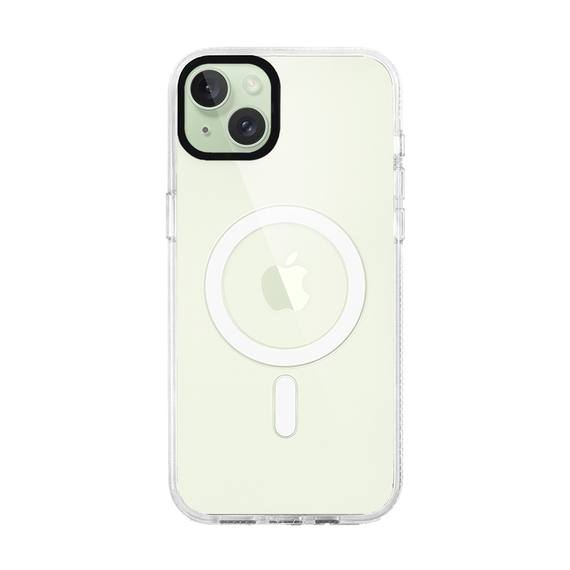 iPhone 15 Plus White Custom Case MagSafe