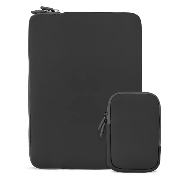 LOGiiX Vibrance Essential Sleeve with pouch for Laptops up to 16in Black