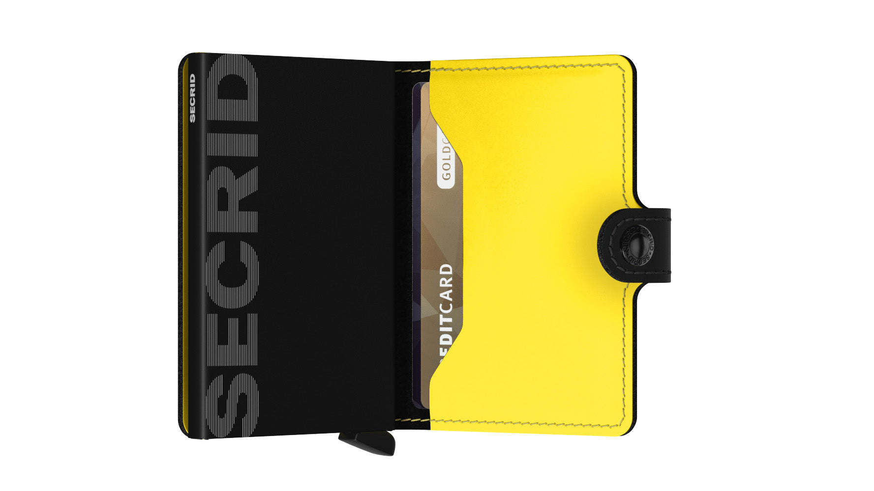 Secrid Miniwallet Matte Black & Yellow