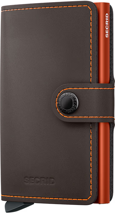 Secrid Miniwallet Matte Truffle & Orange