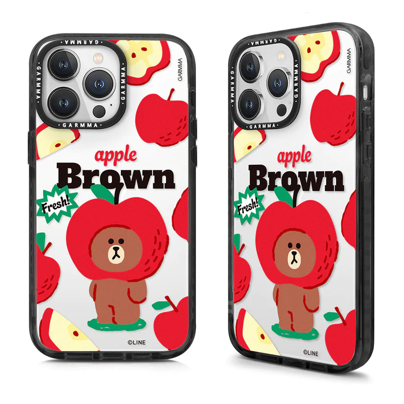 iPhone 15 Series GARMMA Line Friends Apple Brown Case