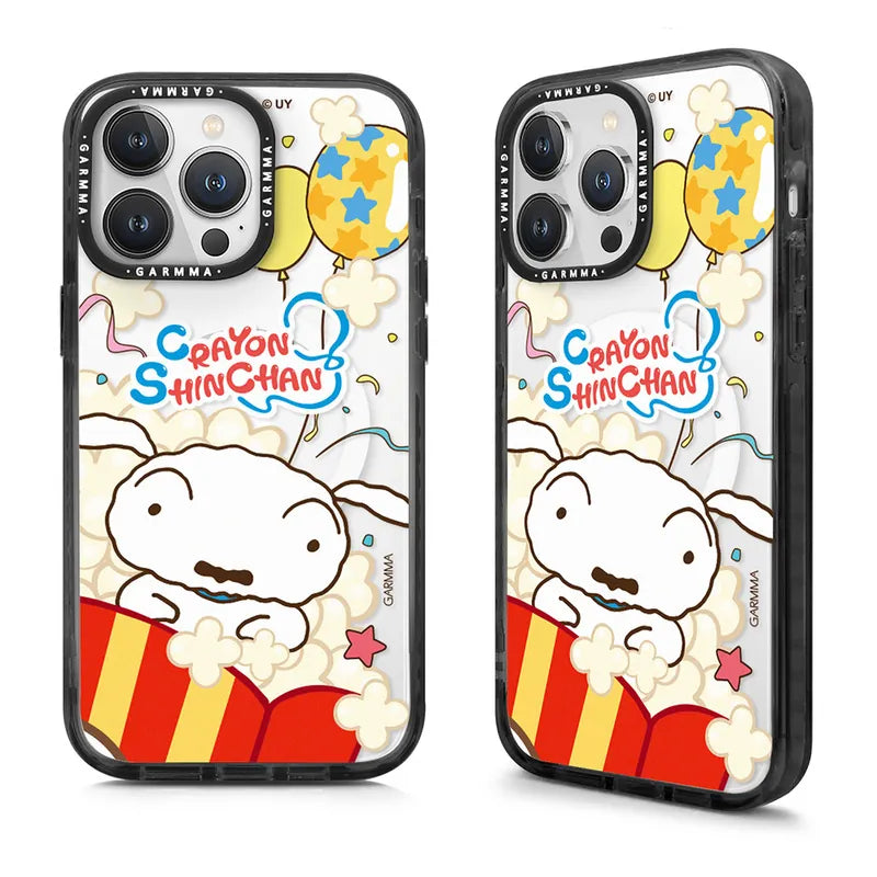 iPhone 15 Series GARMMA Crayon Shinchan Popcorn Siro Case