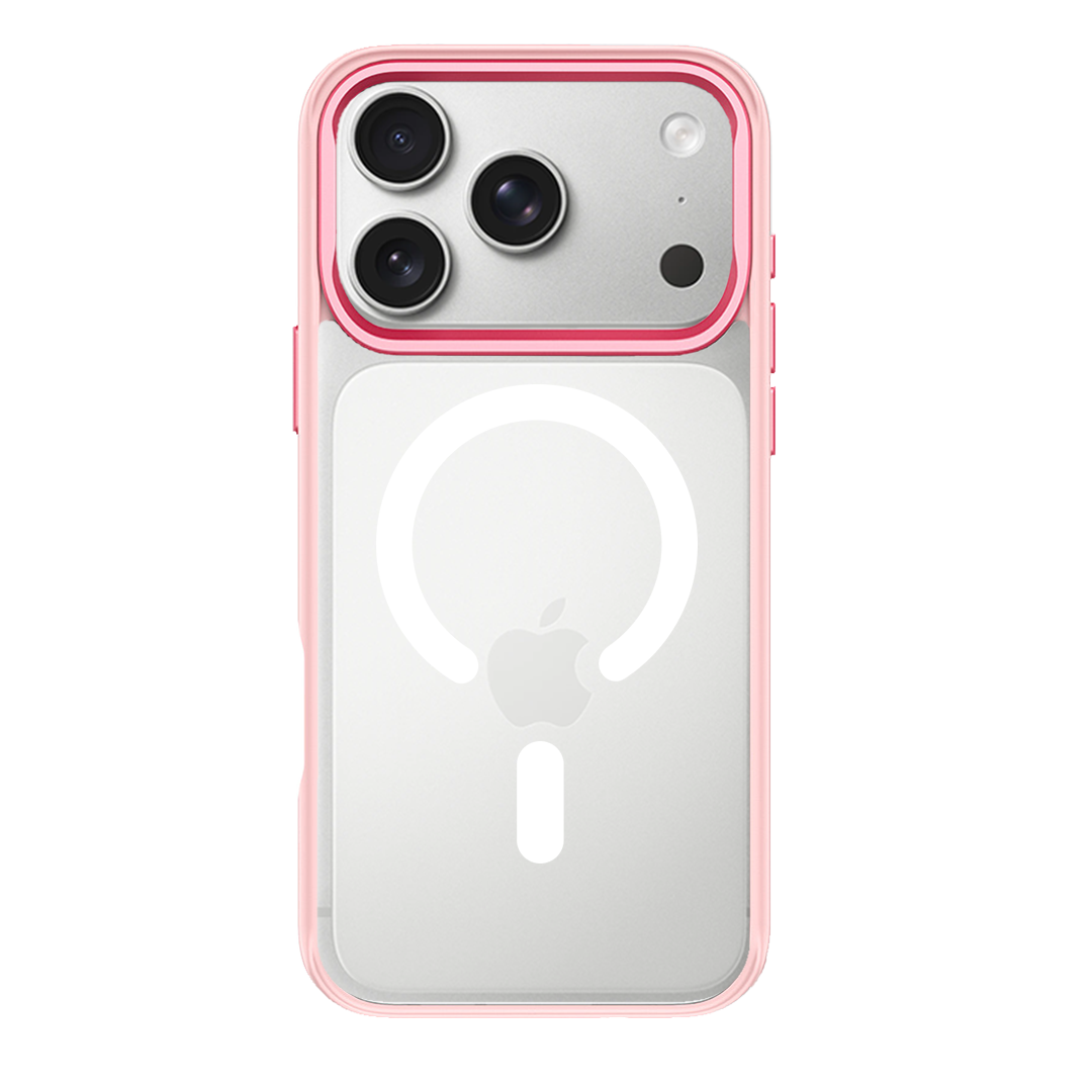 iPhone 17 Pro Swappable Custom Case Magsafe (Pink Frame)