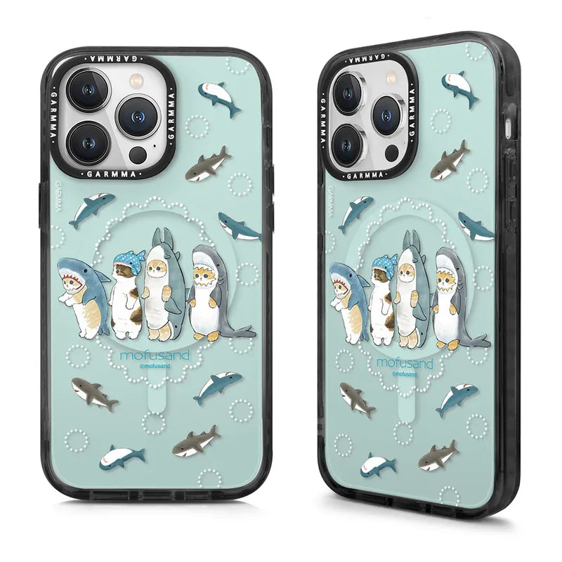 iPhone 15 Series GARMMA Mofusand Sharks Magsafe Case