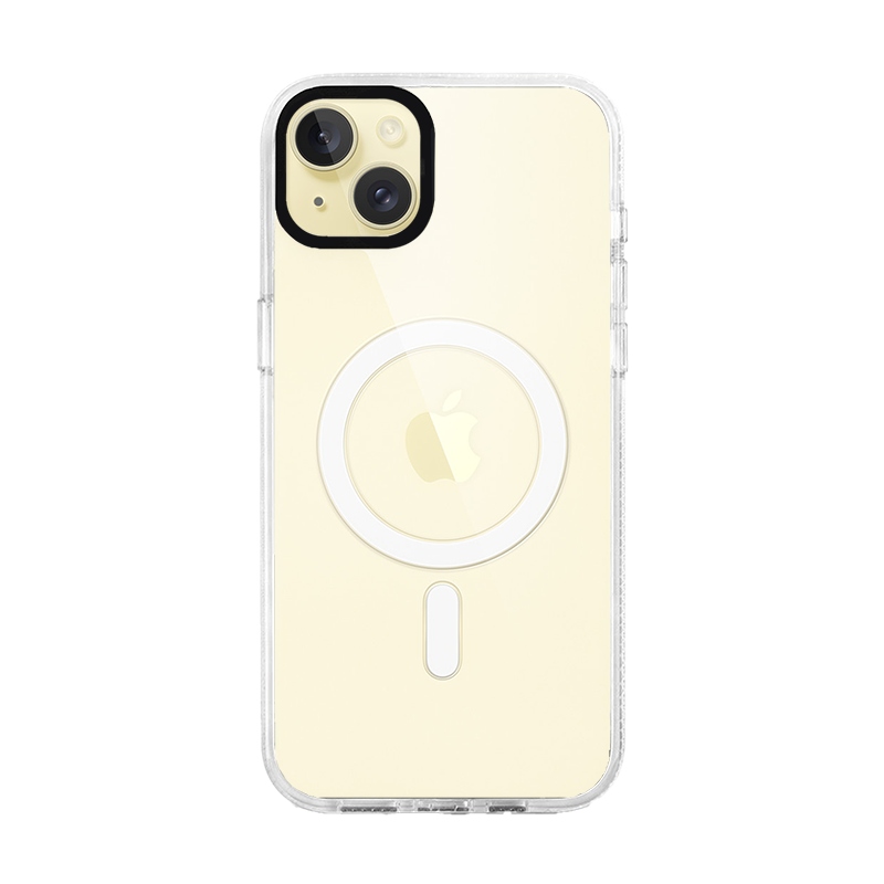 iPhone 15 Plus White Custom Case MagSafe