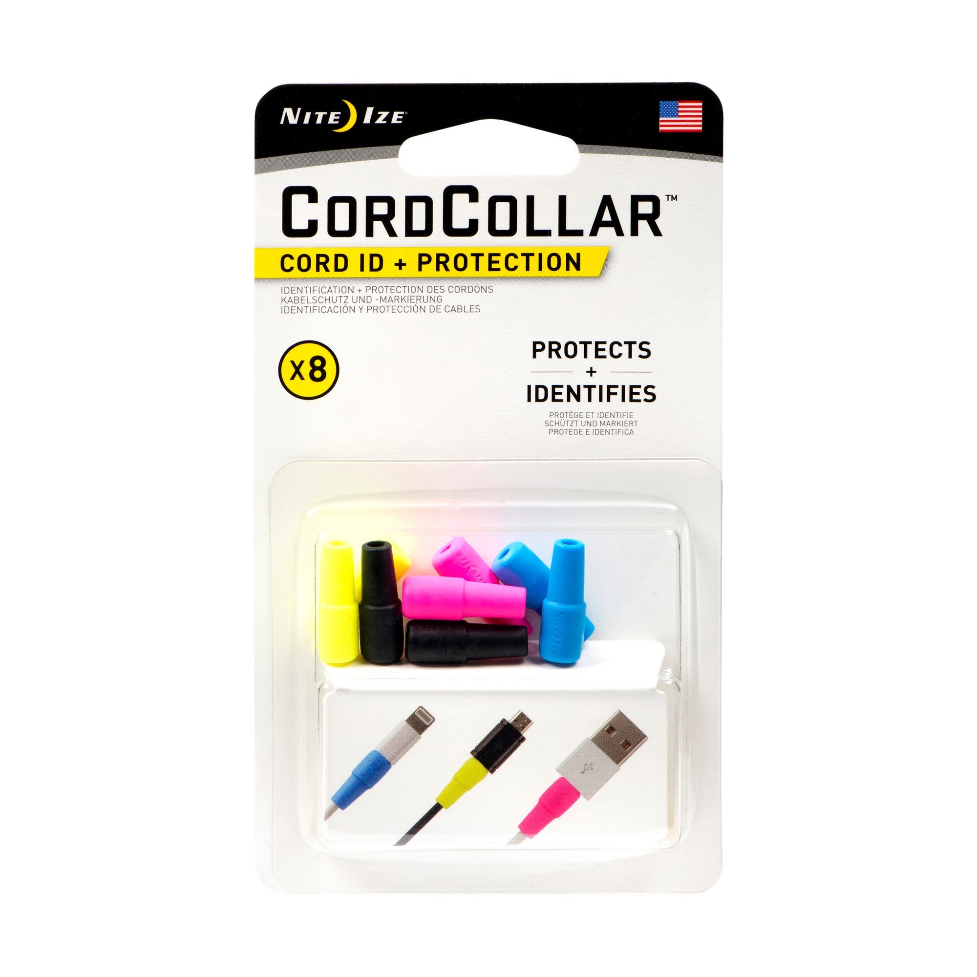 Nite Ize CordCollar Cord ID + Protection - 8pk - 15-03194