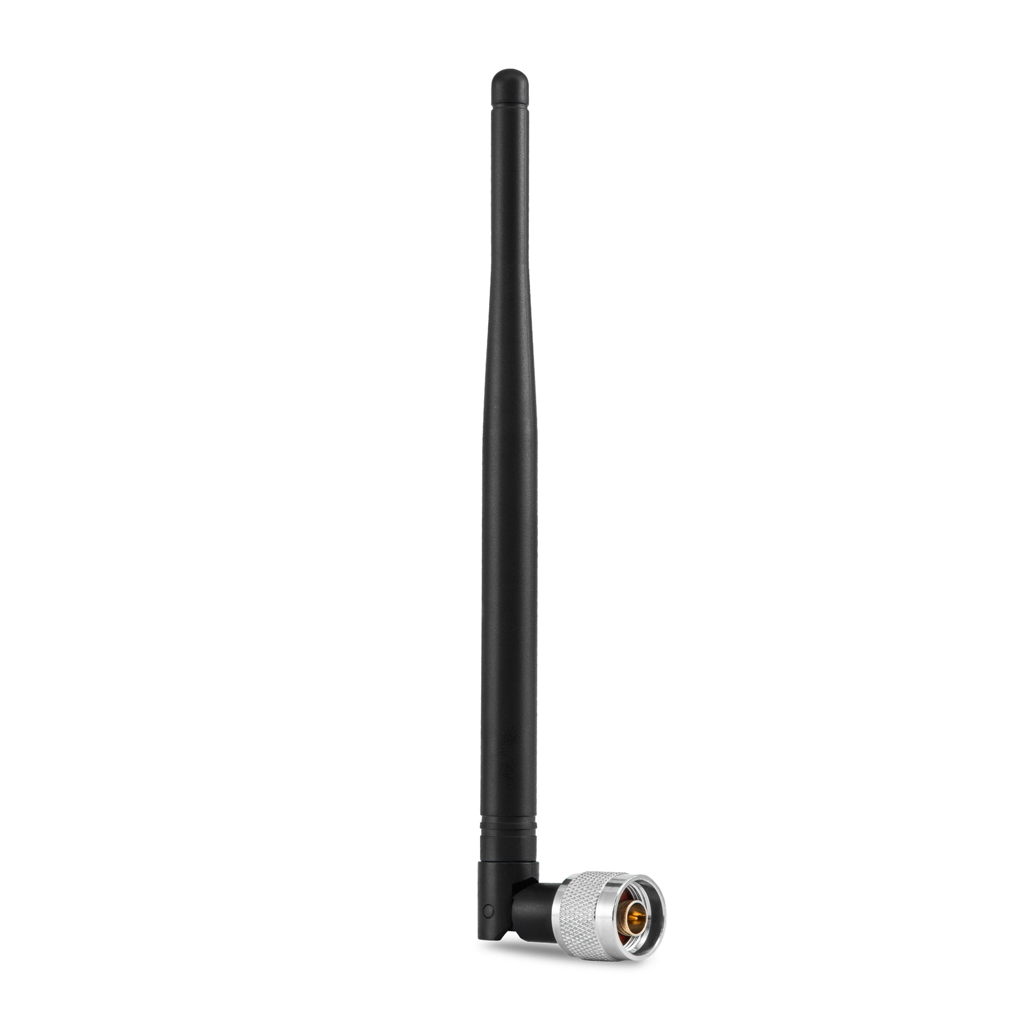 SureCall Wide Band 50 Ohm Right-Angle Whip Antenna for In-Building Boosters - N-Male - 15-04393