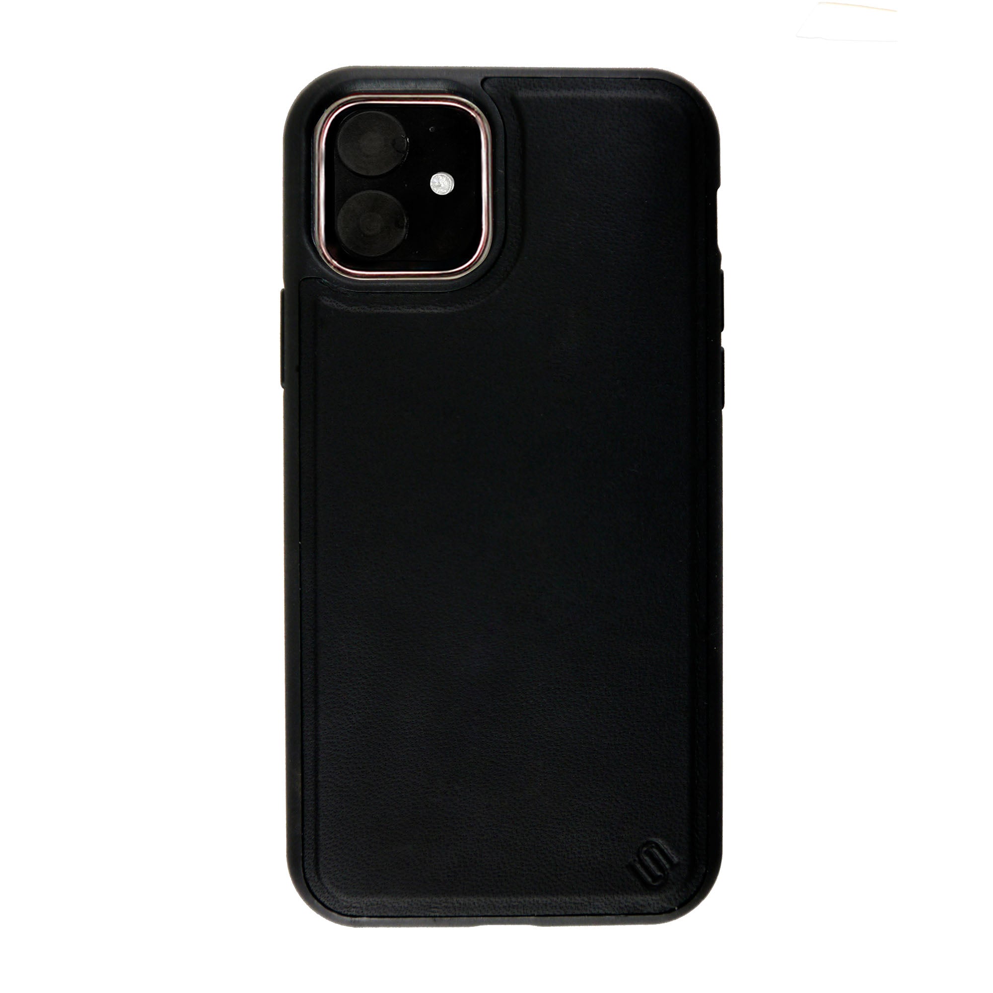 iPhone 11/XR Uunique Black (Black Olive) Nutrisiti Eco Leather Back Case - 15-05067