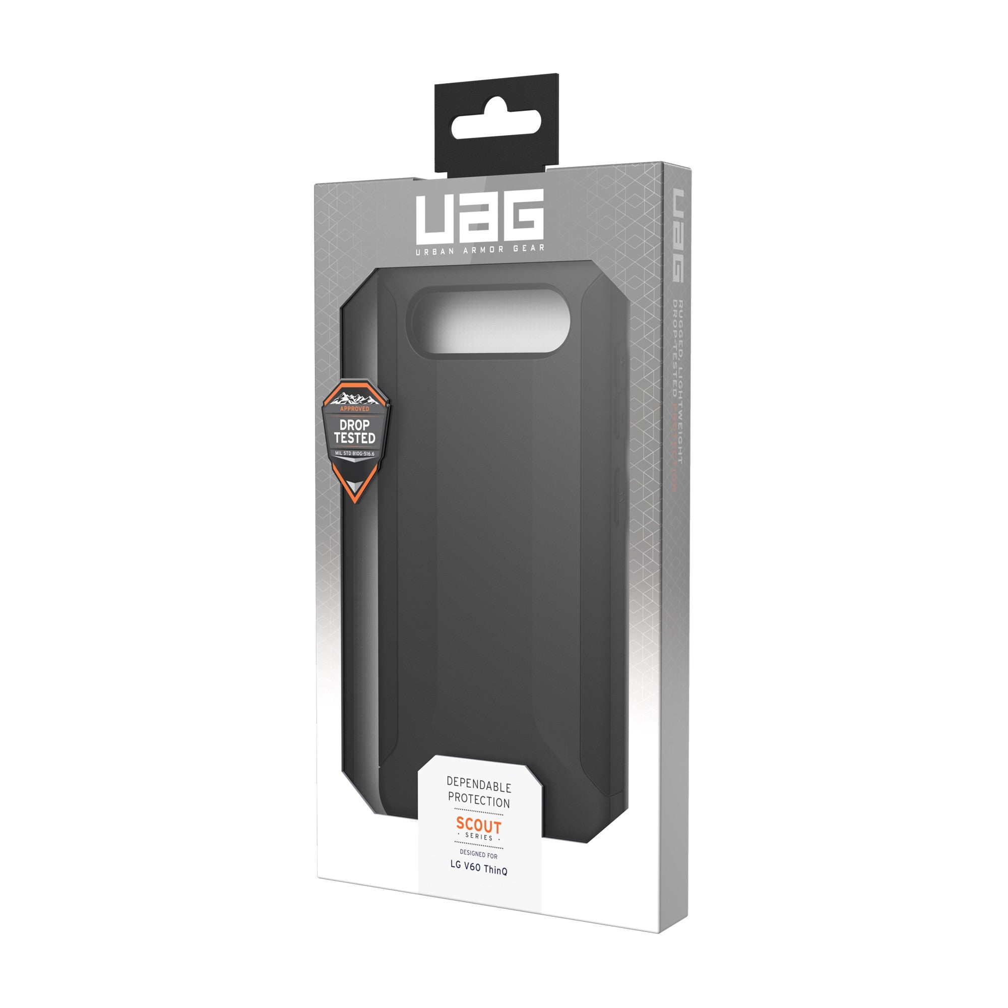 LG V60 ThinQ 5G (2020) UAG Black Scout Series Case - 15-07091