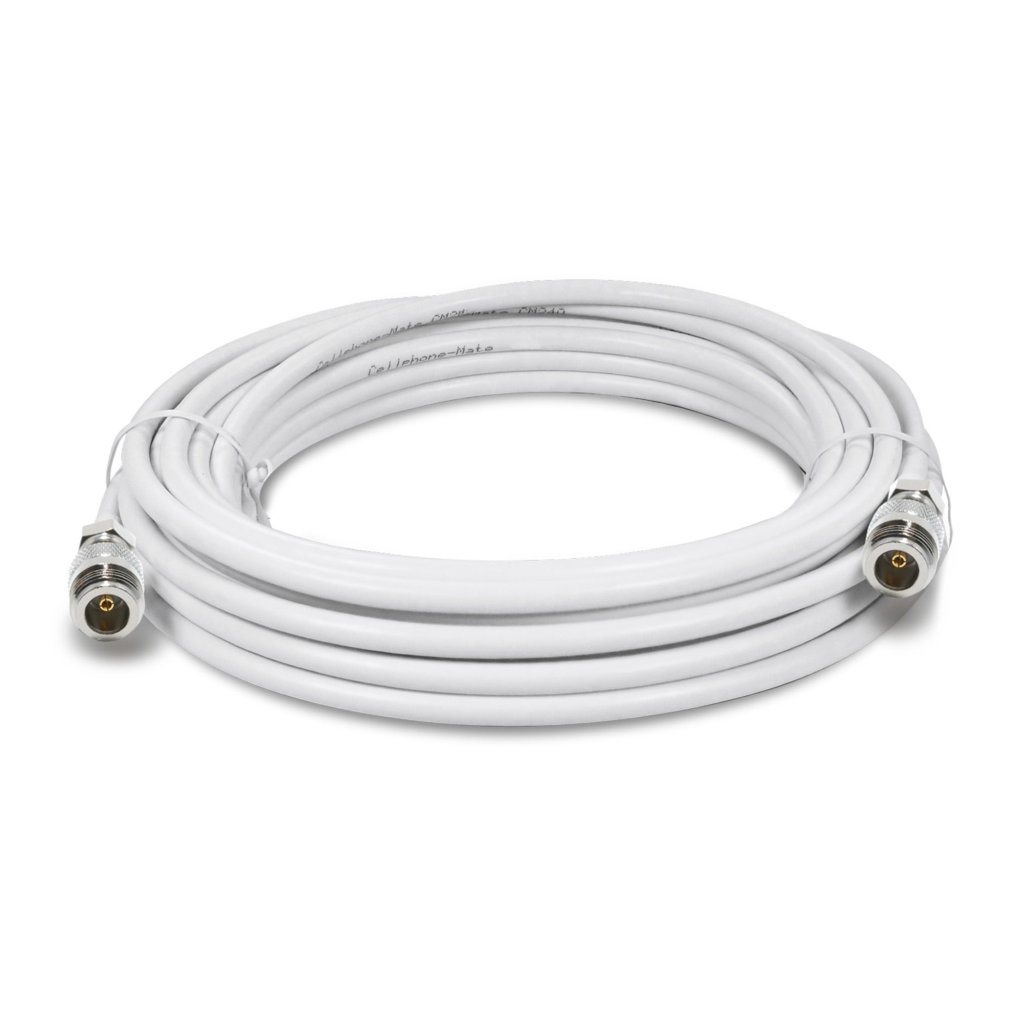 SureCall Cable 20 ft. White SC-240 Ultra Low Loss Coax Cable - N-Male - 15-07258