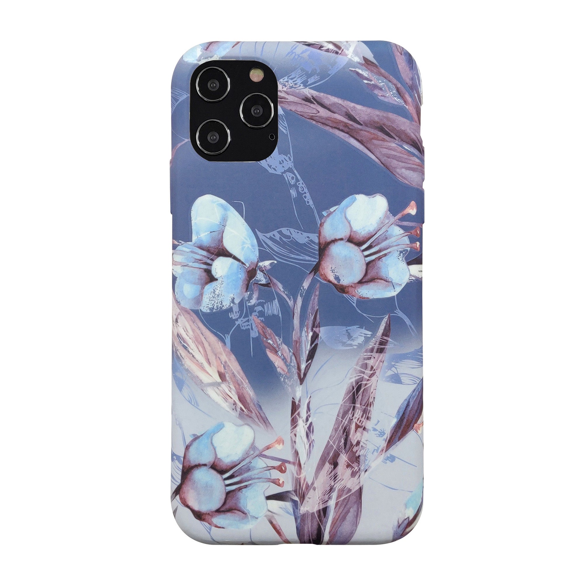 iPhone 12 Pro Max Uunique Blue (Blue Iris) Nutrisiti Eco Printed Back Case - 15-07642
