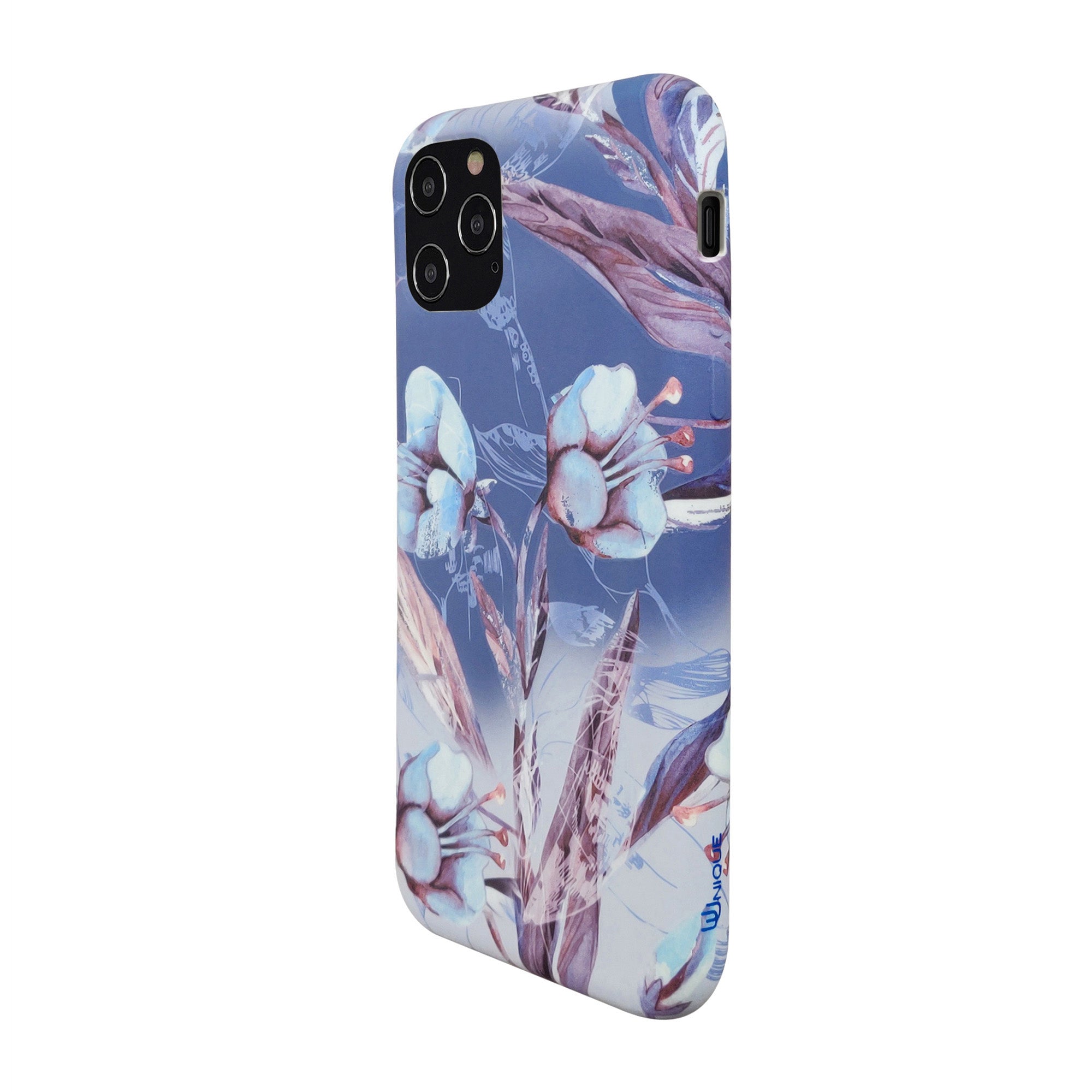 iPhone 12 Pro Max Uunique Blue (Blue Iris) Nutrisiti Eco Printed Back Case - 15-07642