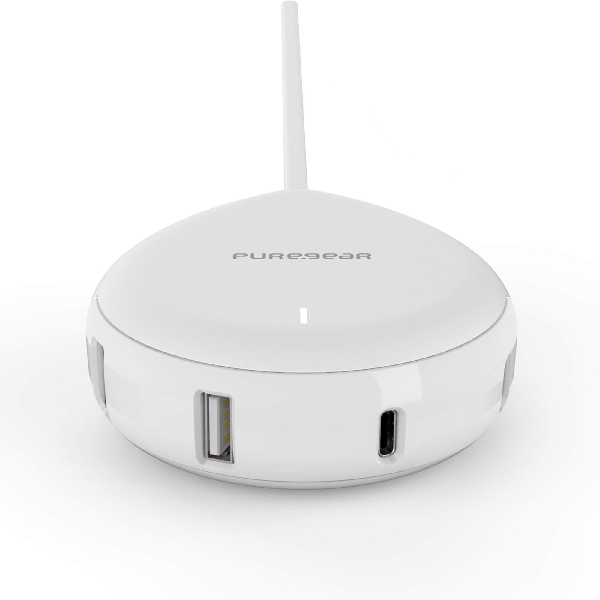 PureGear 60W White Dual Port USB-C PD & Dual Port USB-A Charging Station Wall Charger Hub - 15-08417