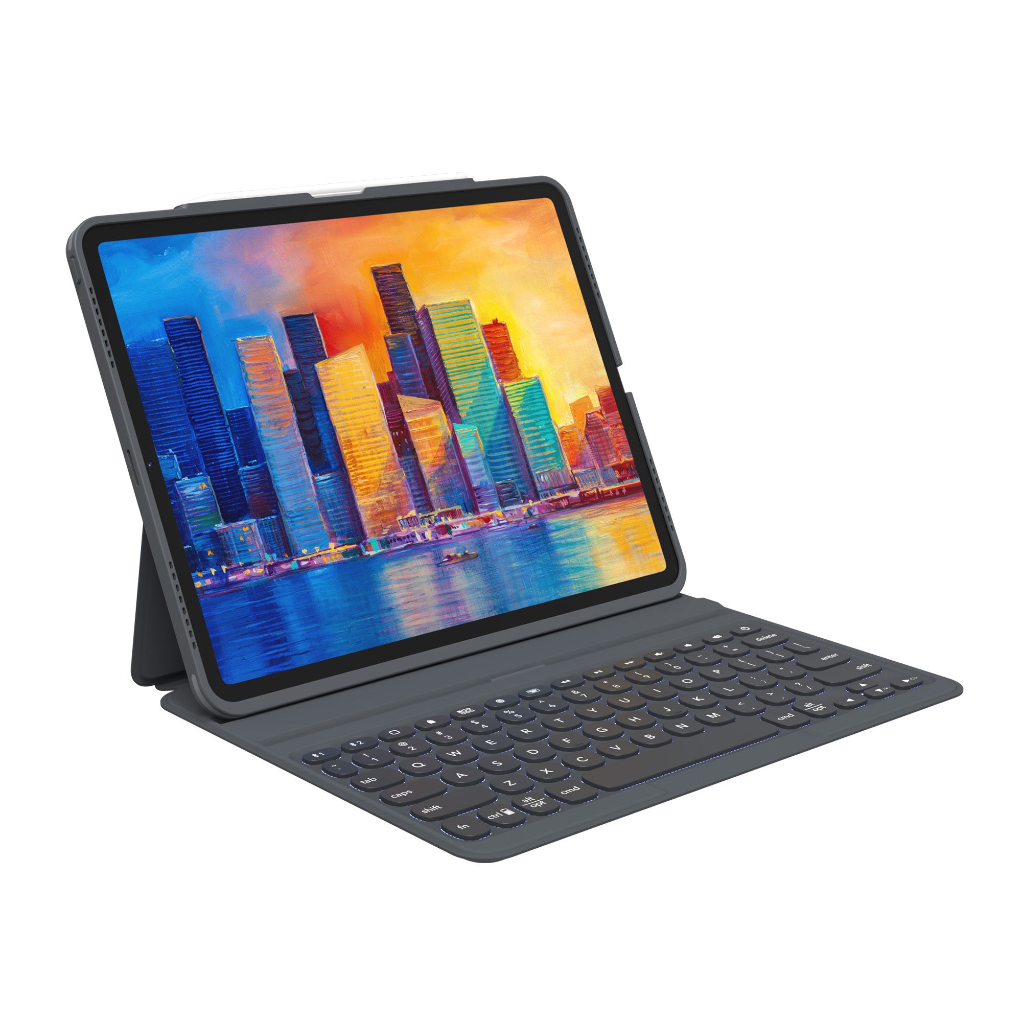 iPad Pro 12.9 (2018-2022) ZAGG Charcoal Pro Keys Keyboard - 15-08559